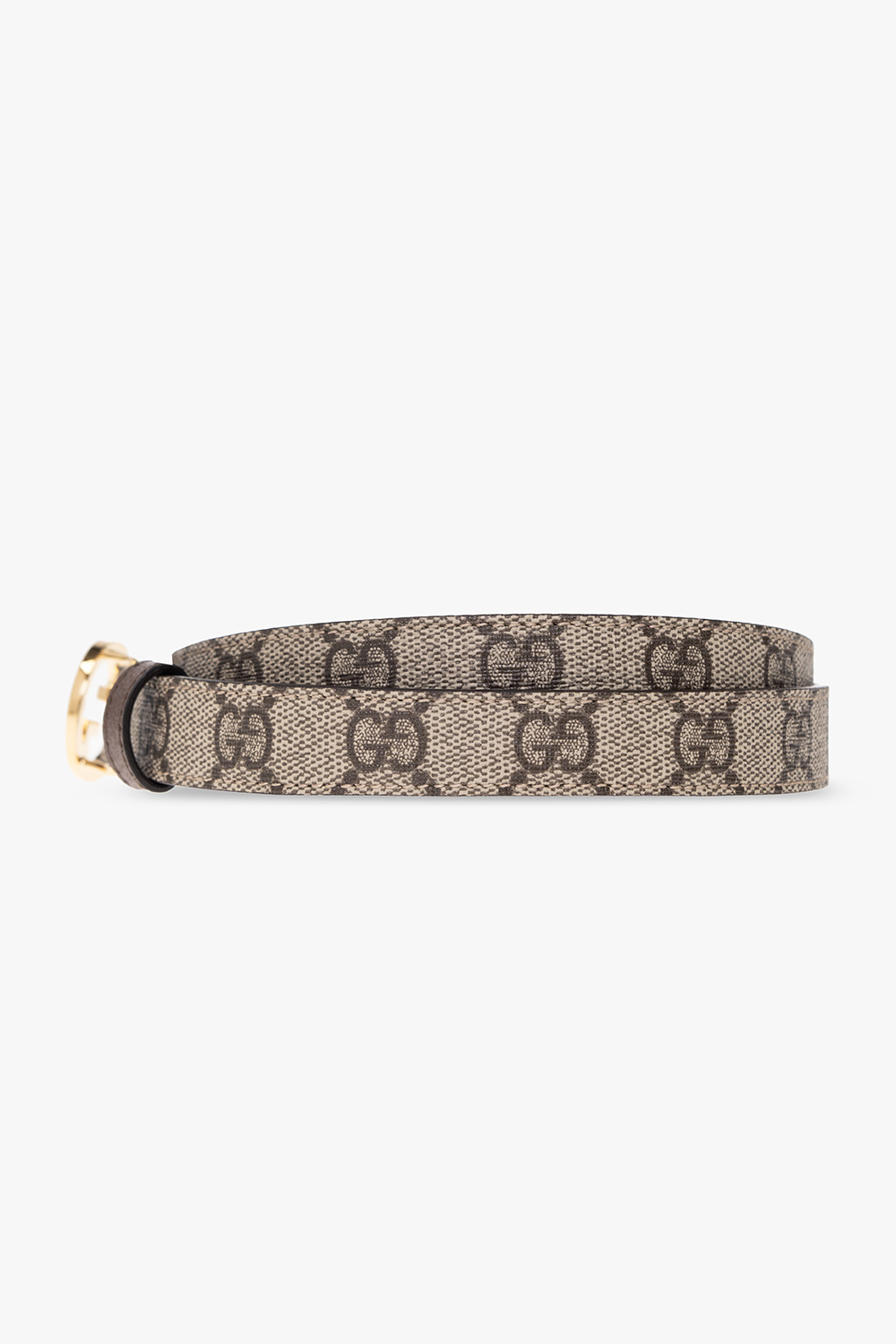 Gucci floral-print fringed-edge throw - Beige Belt in GG Supreme